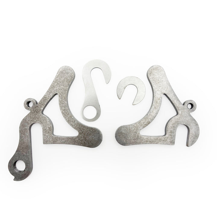 US-made rear vertical dropouts by Ira Ryan - tab style - 1 eyelet w/stainless faces