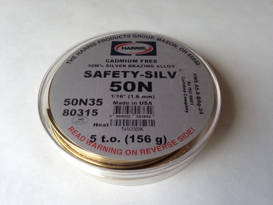 Harris 50N silver alloy 5oz for bicycle frame building
