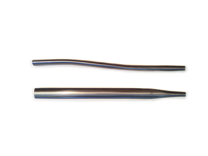 Columbus Tubing Life short taper chainstays with a cyclocross S-bend - oval/round - 24 OD - .8/.6 wall - length = 410